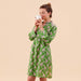 Giraffe Pink Green Cotton Night Shirt