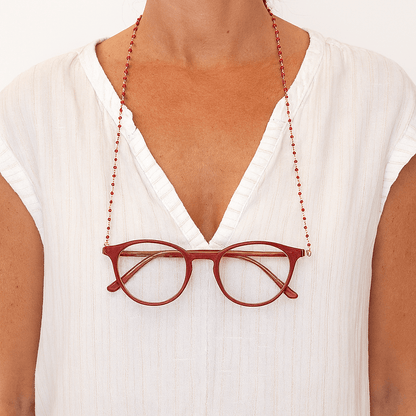 Gold Chain Beaded Lanyard Necklace for Glasses or Face Mask MASK - NECKLACE - rockflowerpaper