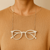 Gold Chain Lanyard Necklace - Light Blue for glasses or Face Mask MASK - NECKLACE - rockflowerpaper