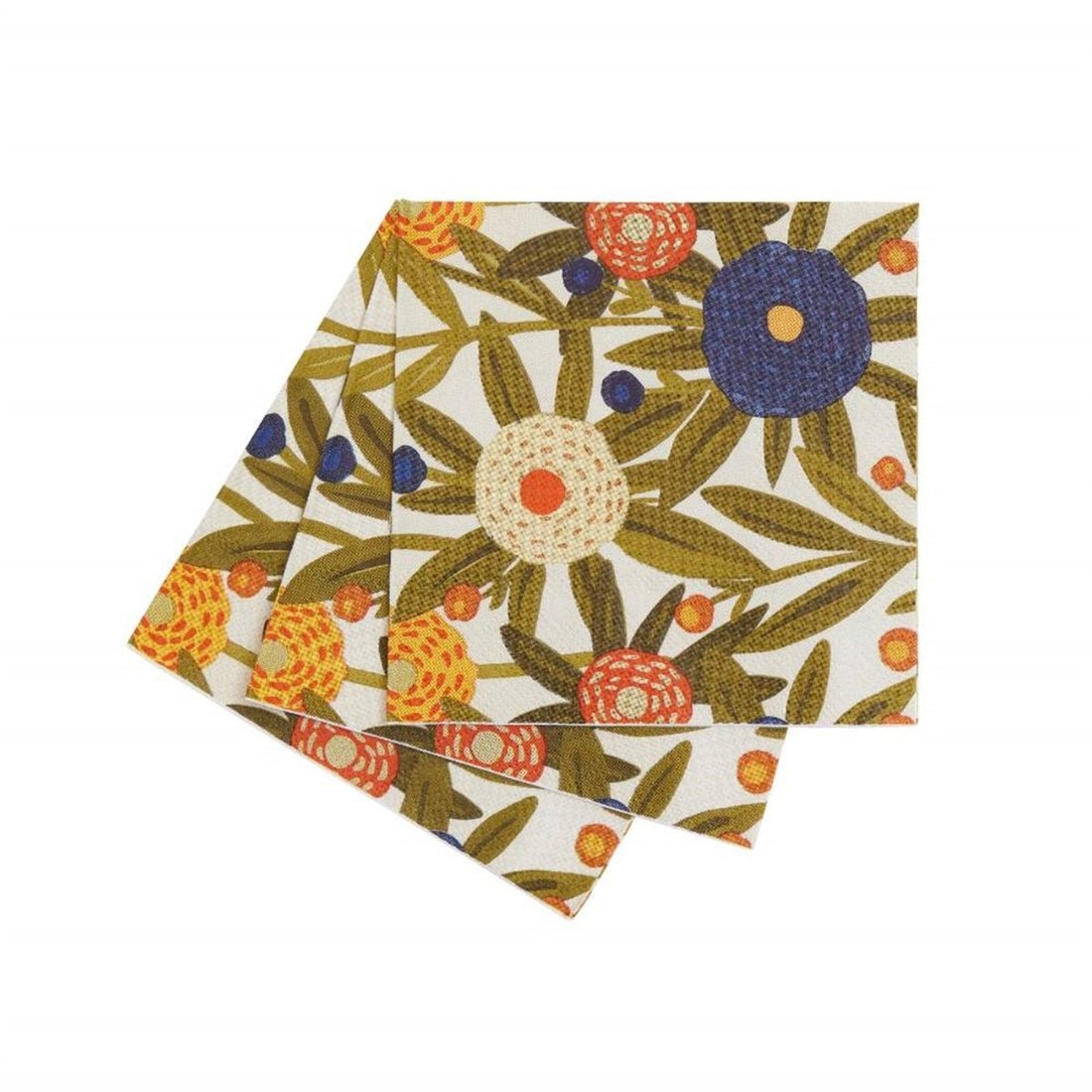 Harvest Sunshine Paper Cocktail Napkins (Pack of 20) Paper Cocktail Napkin - rockflowerpaper