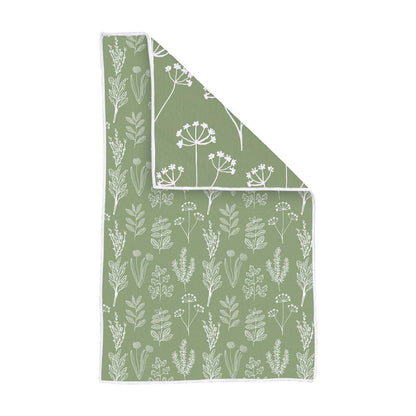 Herbs Green Eco Kitchen Tea Towel Tea Towel - Rockflowerpaper