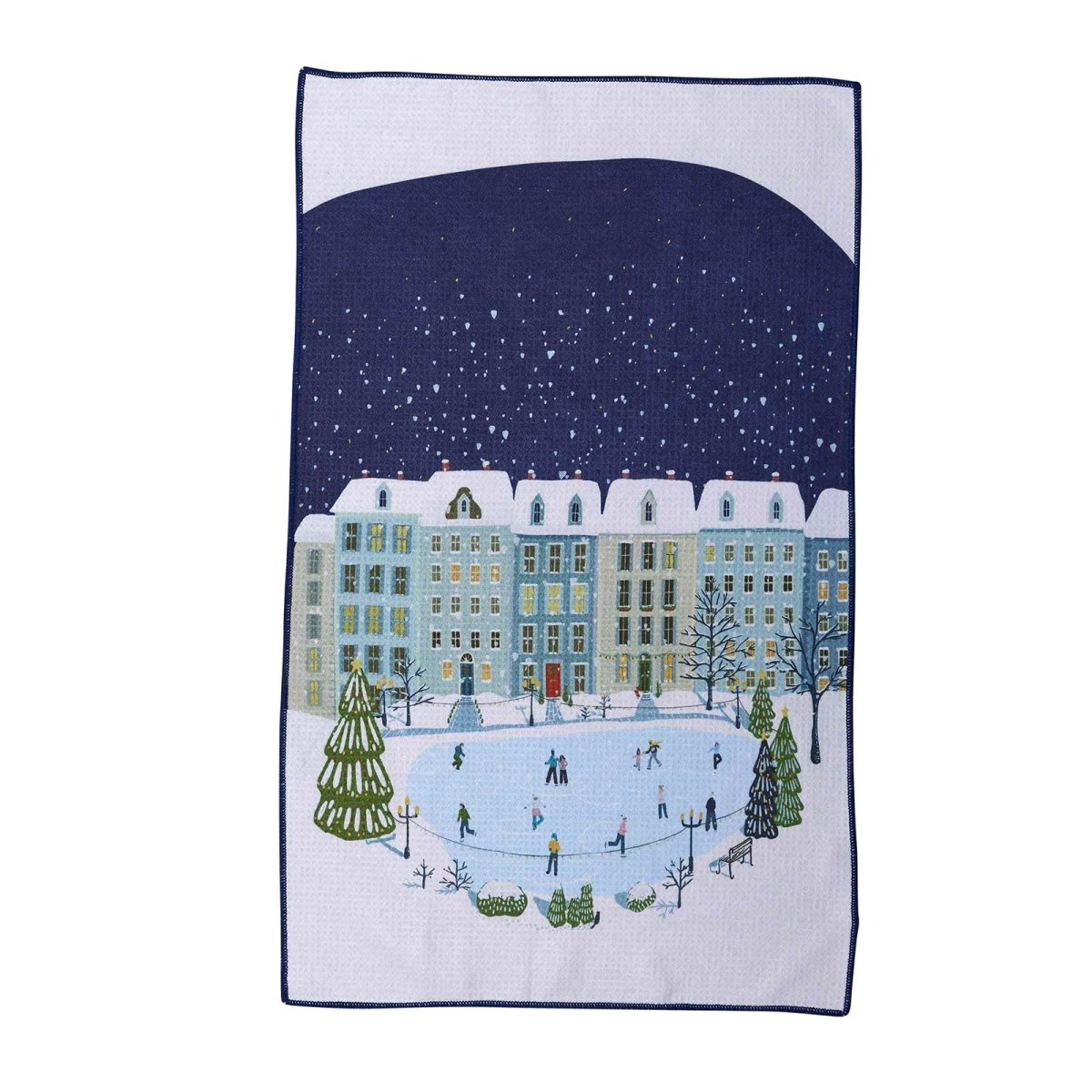 Holiday In The Park Blu Kitchen Tea Towel Kitchen Towel - rockflowerpaper