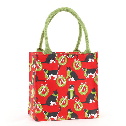 Holiday Kitties Reusable Itsy Bitsy Gift Bag Gift Bag - Rockflowerpaper
