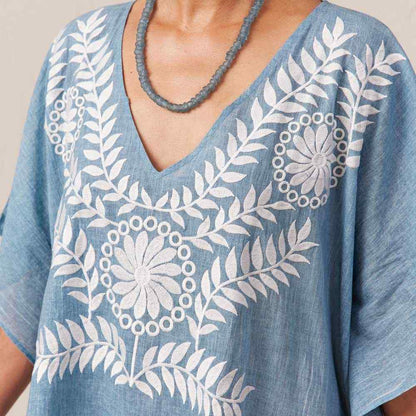 Hydra Embroidered Kaftan Kaftan - rockflowerpaper