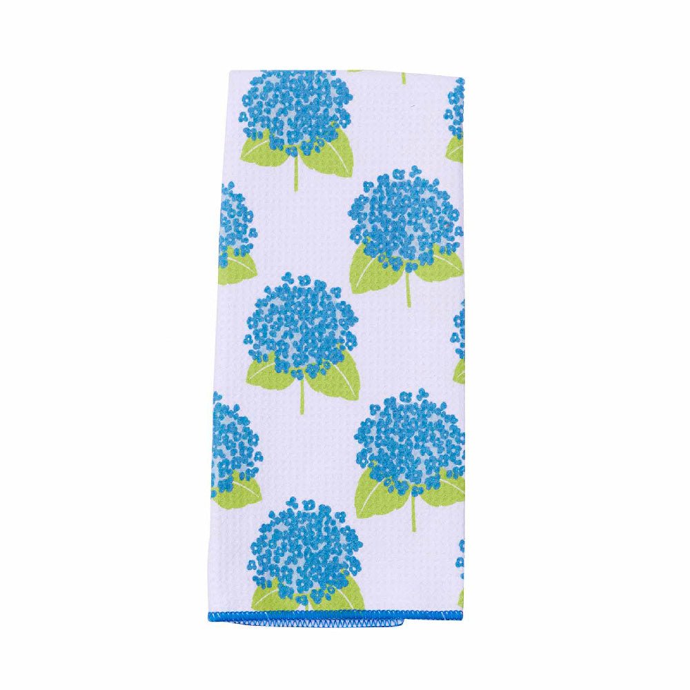 Hydrangea Blue blu Kitchen Tea Towel Kitchen Towel - rockflowerpaper