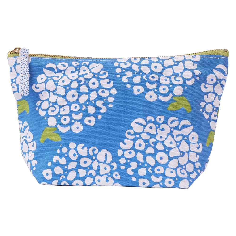 Hydrangea Blue Pouch Medium Pouch - rockflowerpaper