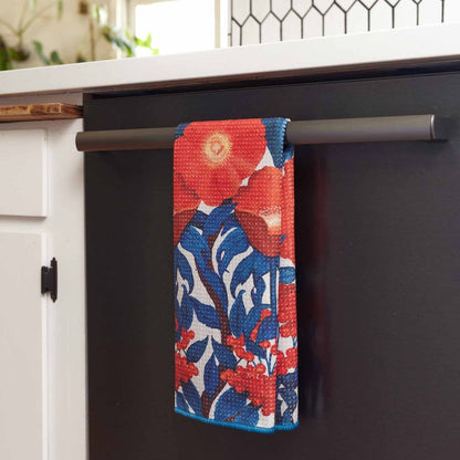 Icelandic Poppies blu Kitchen Tea Towel Kitchen Towel - rockflowerpaper
