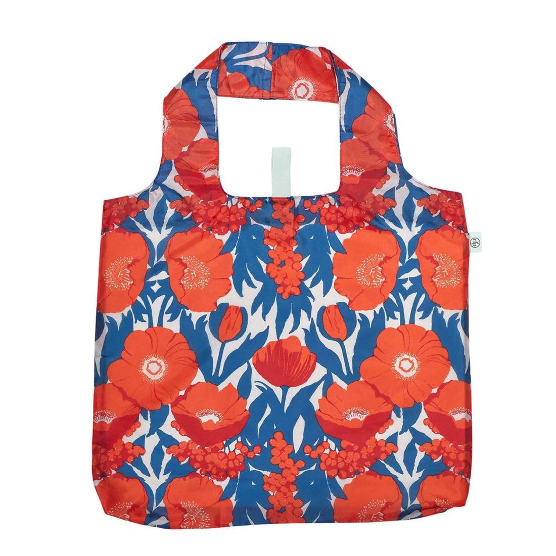 Icelandic Poppies blu Reusable Shopping Bag Reusable Shopping Bag - rockflowerpaper