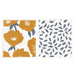 Icelandic Poppies Gold blu Eco Sponge Cloths (Set of 2)