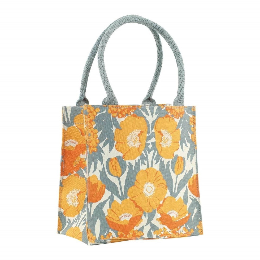 Icelandic Poppies Gold Itsy Bitsy Gift Bag - rockflowerpaper