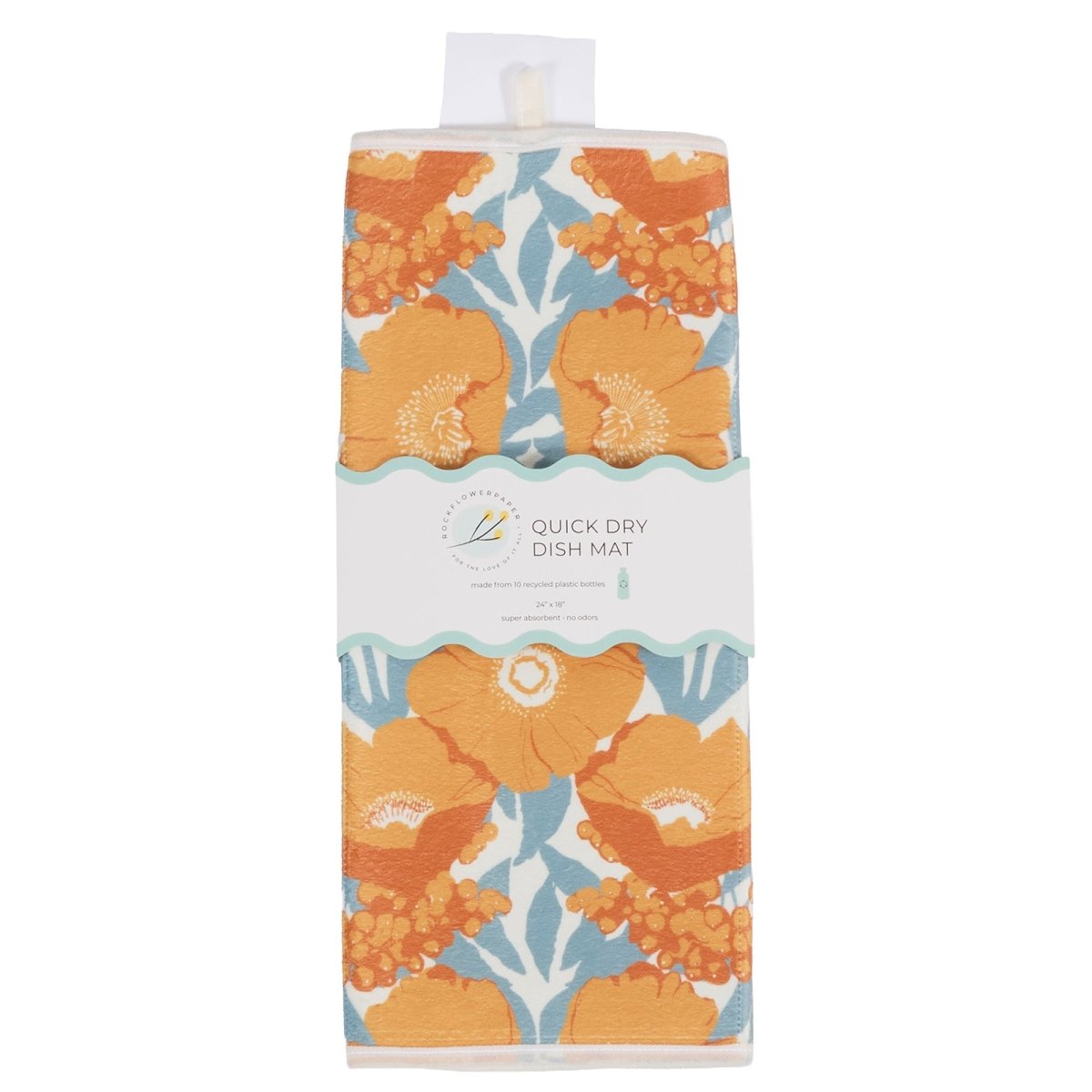 Icelandic Poppies Gold Quick Drying Mat Drying Mat - Rockflowerpaper