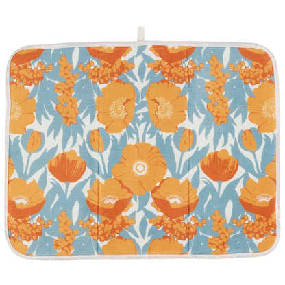 Icelandic Poppies Gold Quick Drying Mat Drying Mat - Rockflowerpaper