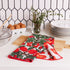 Icelandic Poppies Green blu Kitchen Tea Towel Tea Towel - rockflowerpaper