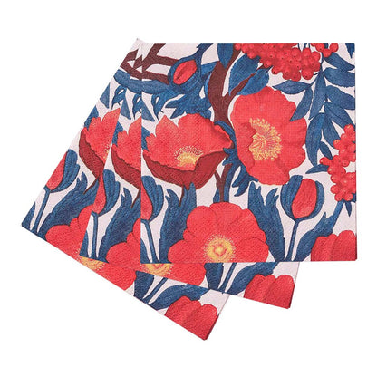 Icelandic Poppies Paper Cocktail Napkins (Pack of 20) Paper Cocktail Napkin - rockflowerpaper