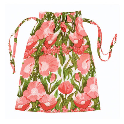 Icelandic Poppies Pink Cotton Night Shirt Sleep Shirt - Rockflowerpaper