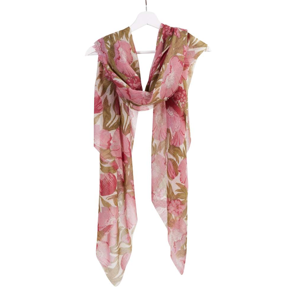 Icelandic Poppies Pink Featherweight Scarf Scarf - rockflowerpaper