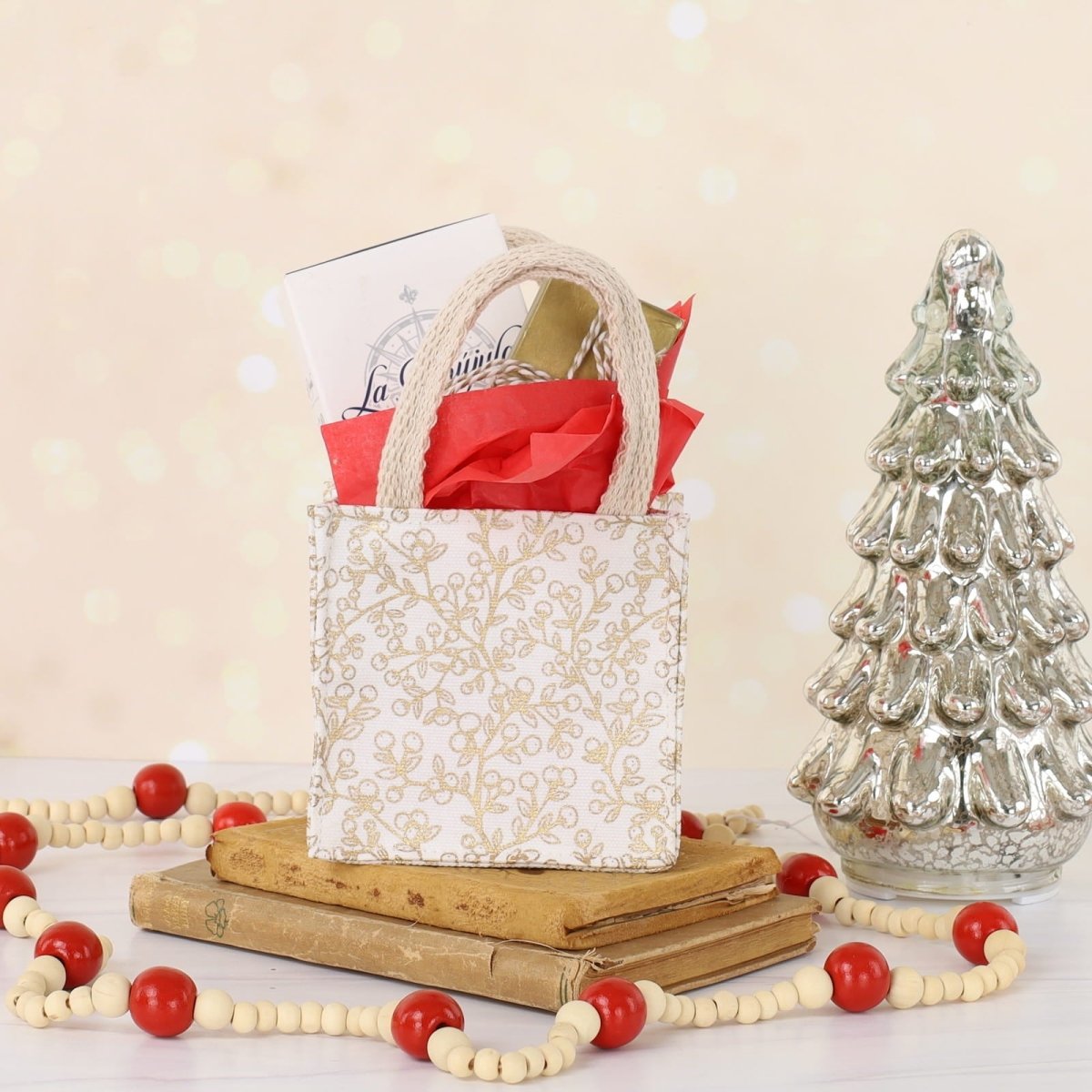 Juniper Gold Metallic Reusable Tincy Wincy Small G Gift Bag - Rockflowerpaper