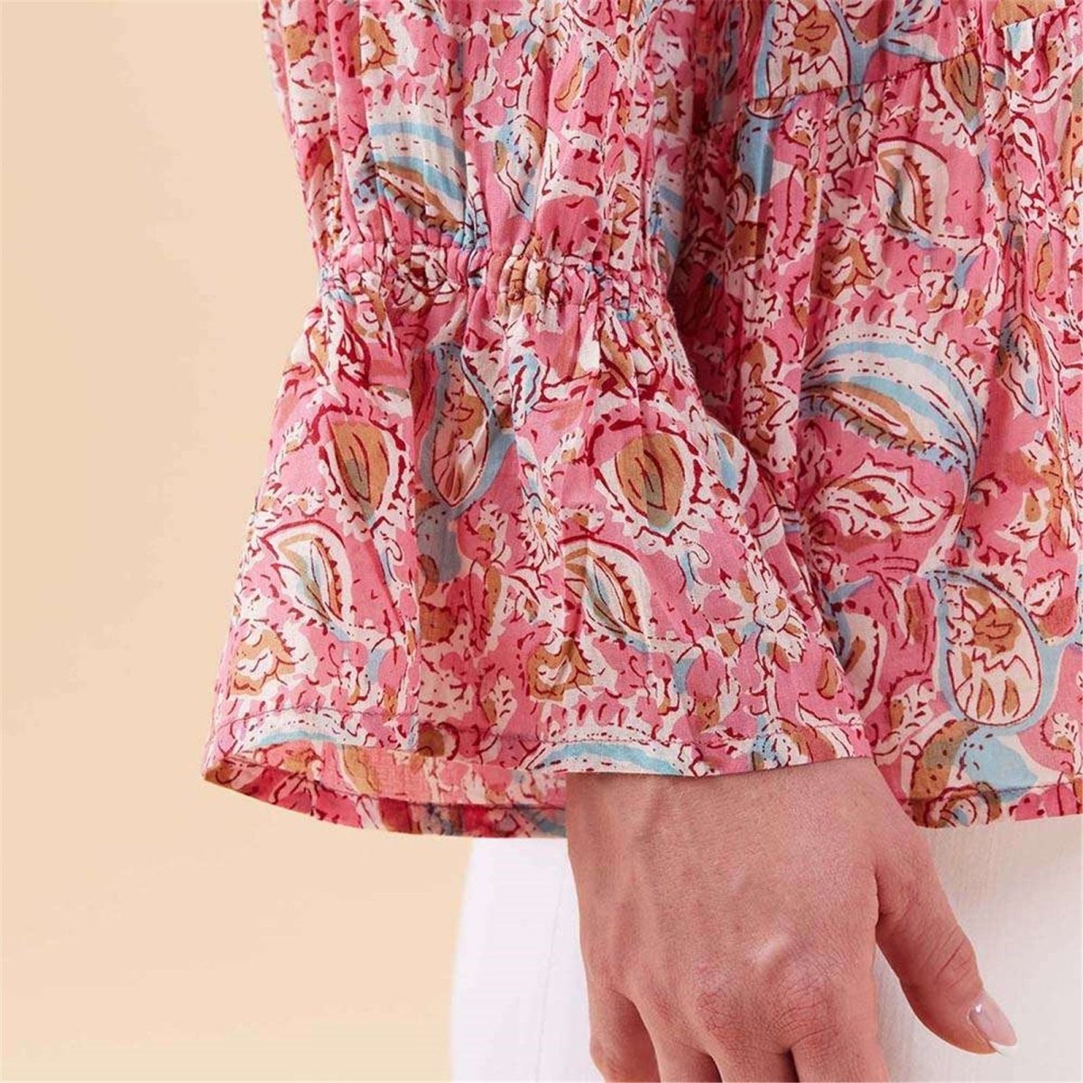 Kiara Pink Blouse Tunic - rockflowerpaper