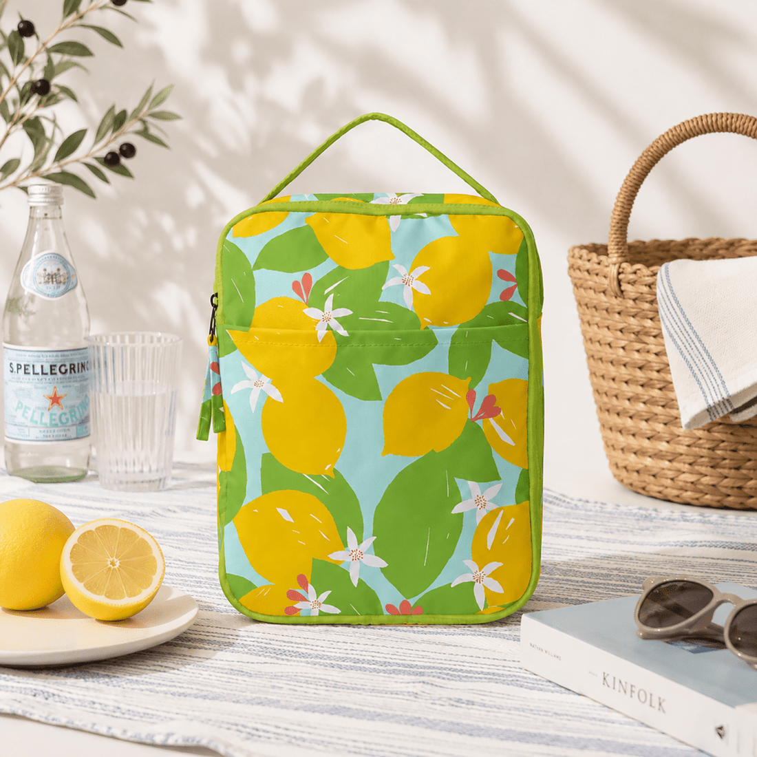 Lemon Blossoms Lunch Tote Lunch Tote - Rockflowerpaper