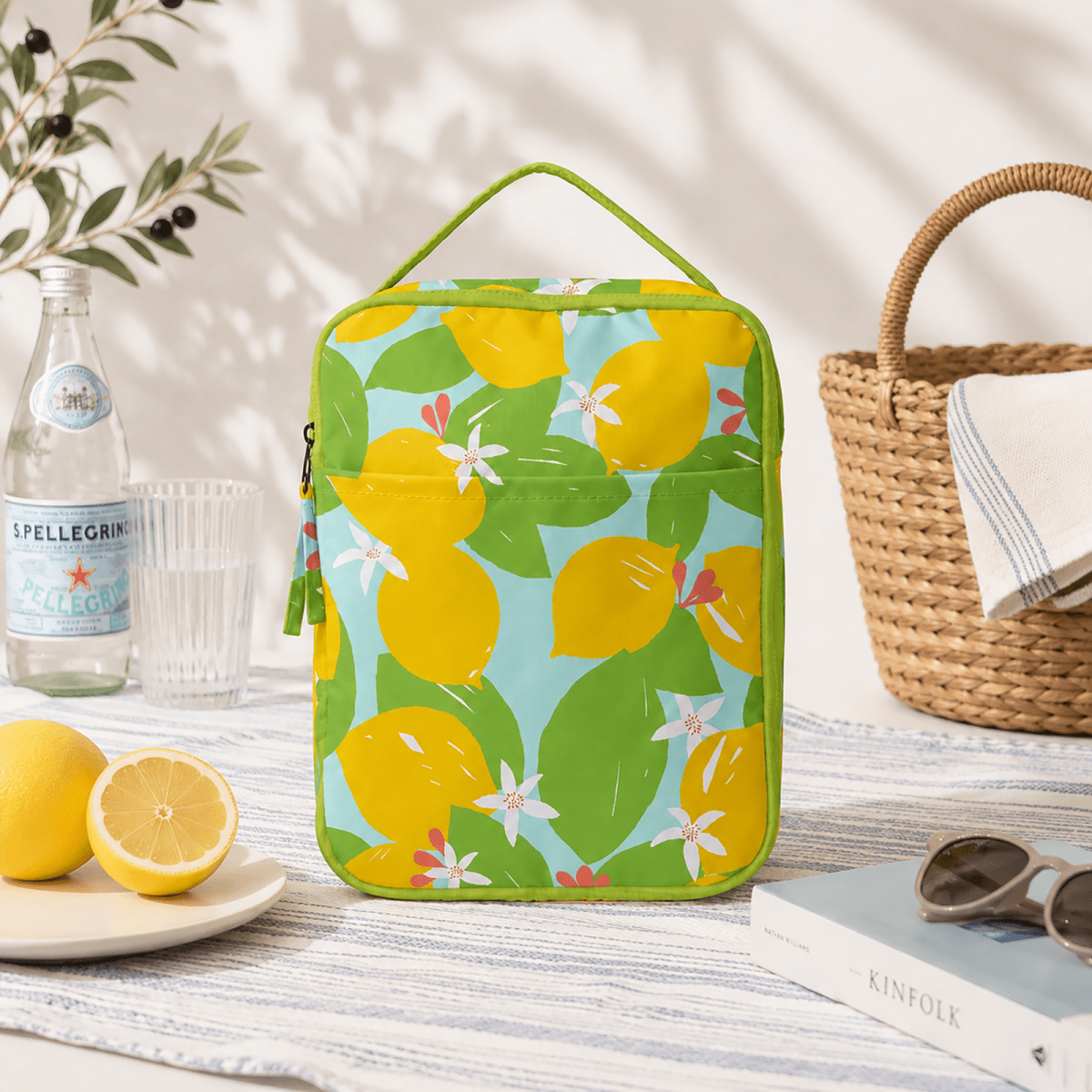 Lemon Blossoms Lunch Tote Lunch Tote - Rockflowerpaper