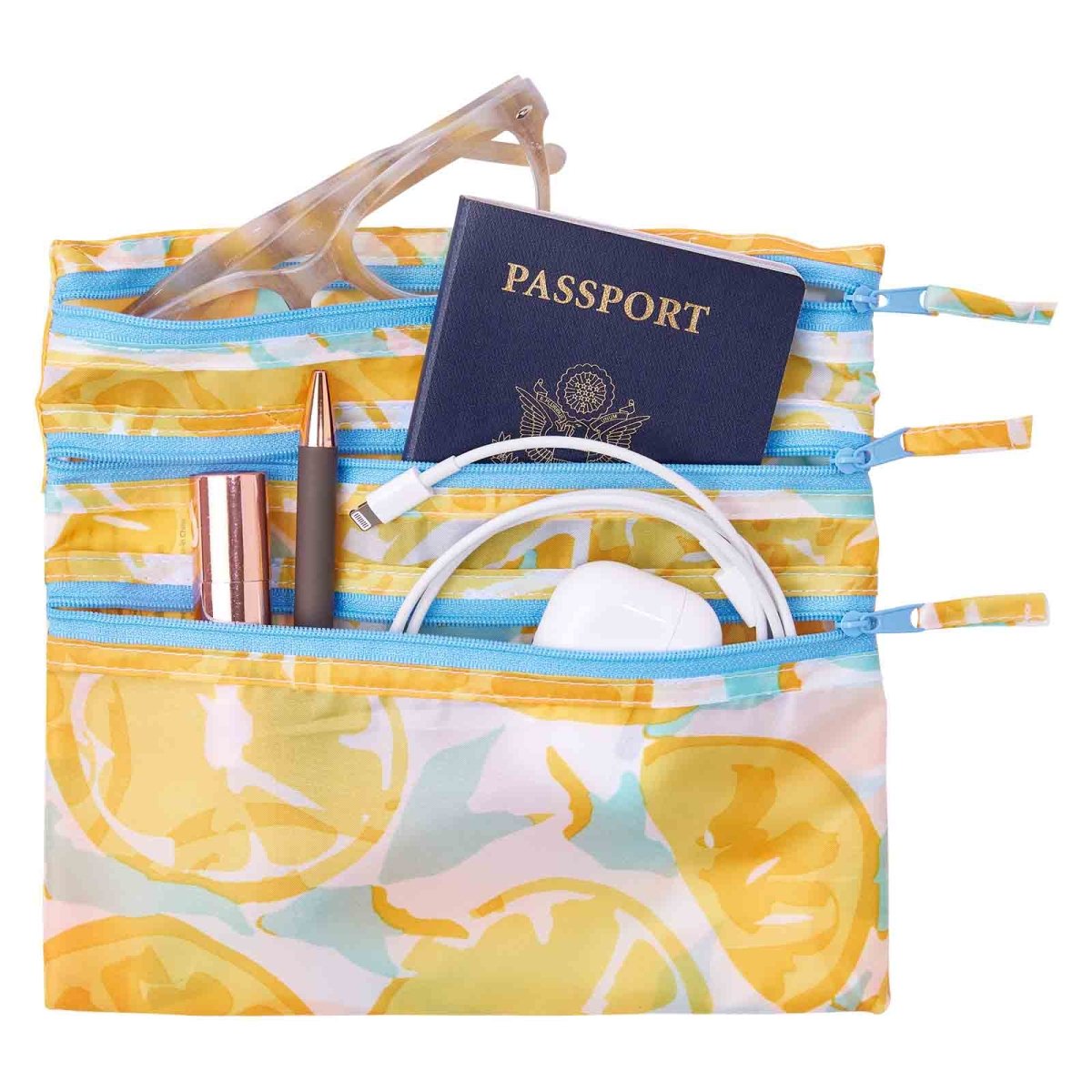 Lemon Slices 3 - Zip Pouch 3 Zip - Pouch - rockflowerpaper