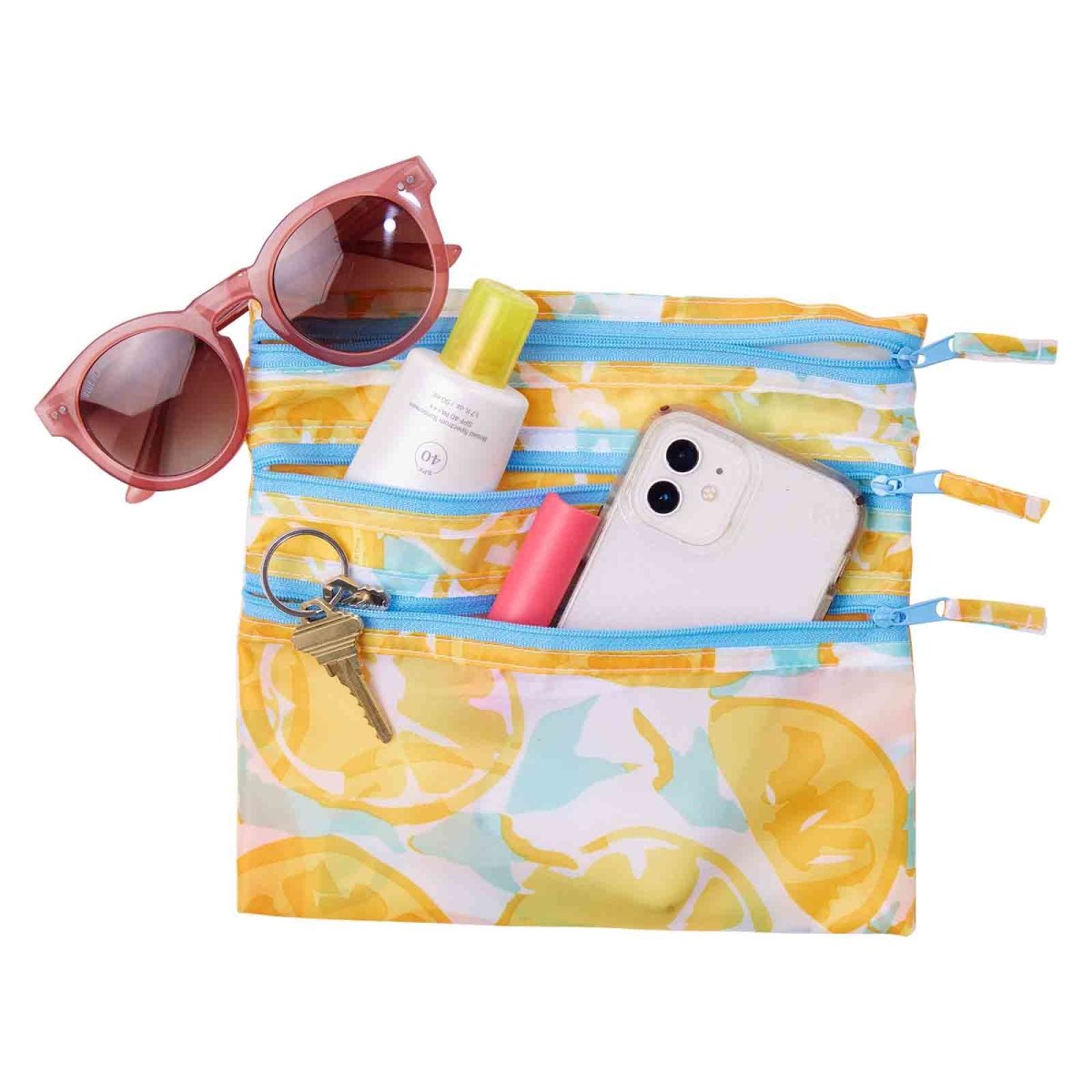 Lemon Slices 3 - Zip Pouch 3 Zip - Pouch - rockflowerpaper