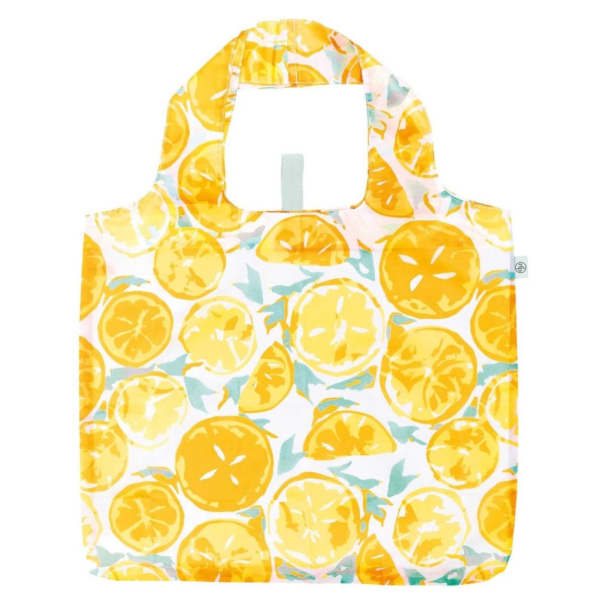 Lemon Slices blu Reusable Shopping Bag Reusable Shopping Bag - Rockflowerpaper