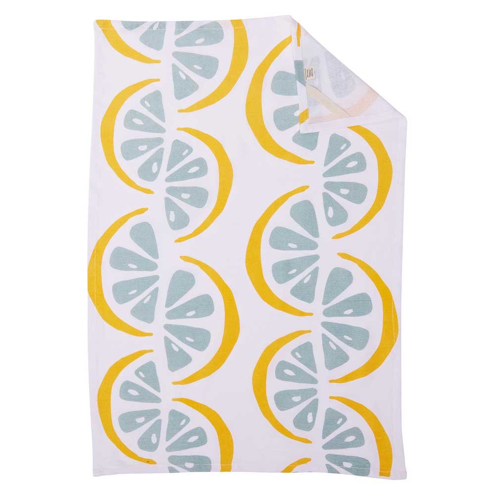 Lemon Slices Cotton Kitchen Towels (Set of 3) Cotton Kitchen Towel - rockflowerpaper