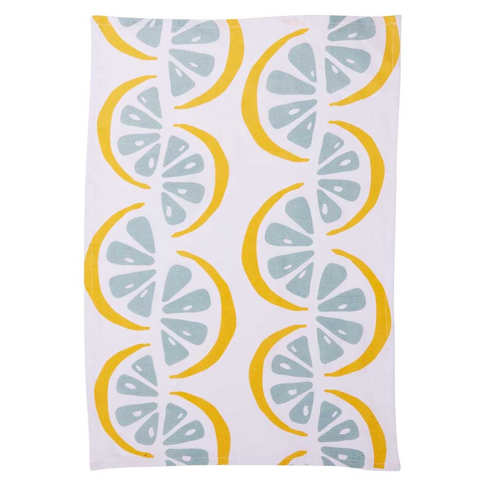 Lemon Slices Cotton Kitchen Towels (Set of 3) Cotton Kitchen Towel - rockflowerpaper