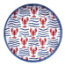 Lobster Waves  Round Lacquer Serving Tray