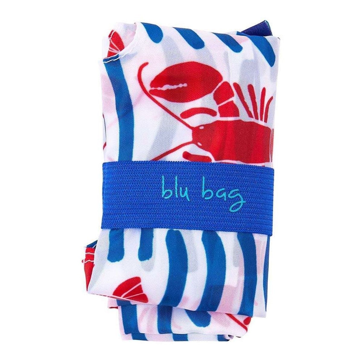 Lobster Waves blu Reusable Shopping Bag - Machine washable Reusable Shopping Bag - rockflowerpaper