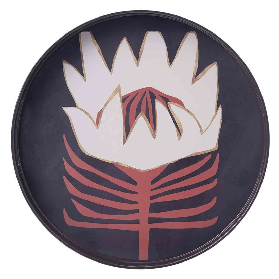 Lotus 15 Inch Round Tray Tray - rockflowerpaper