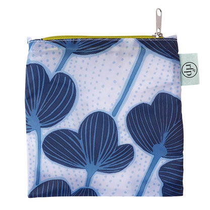Modern Poppy blu Reusable Shopping Bag Reusable Shopping Bag - rockflowerpaper