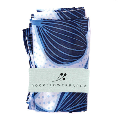 Modern Poppy blu Reusable Shopping Bag Reusable Shopping Bag - rockflowerpaper