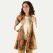 Modern Tulip Orange Reversible Wrap