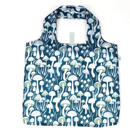 Mushrooms blu Reusable Shopping Bag Reusable Shopping Bag - rockflowerpaper
