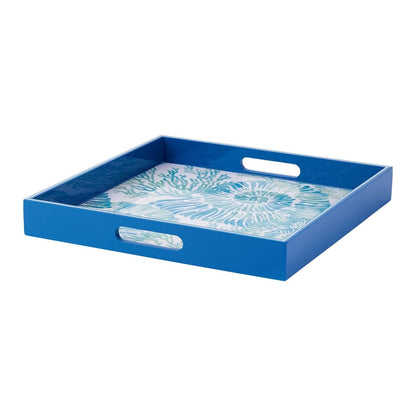 Nautilus Shells 15 Inch Square Tray Tray - rockflowerpaper
