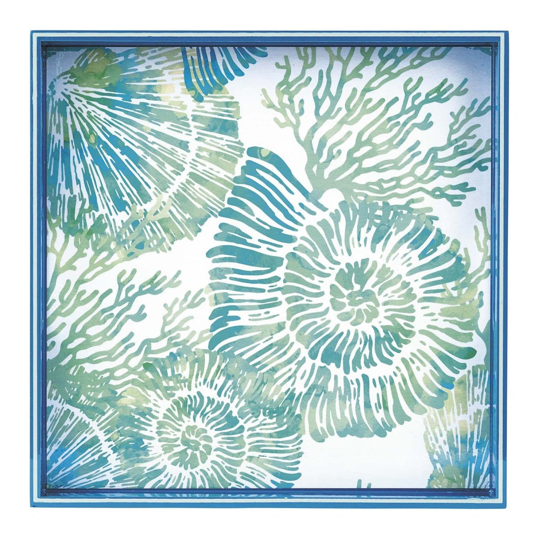 Nautilus Shells 15 Inch Square Tray Tray - rockflowerpaper