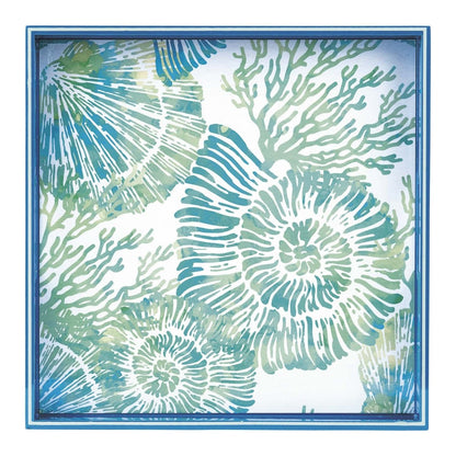 Nautilus Shells 15 Inch Square Tray Tray - rockflowerpaper