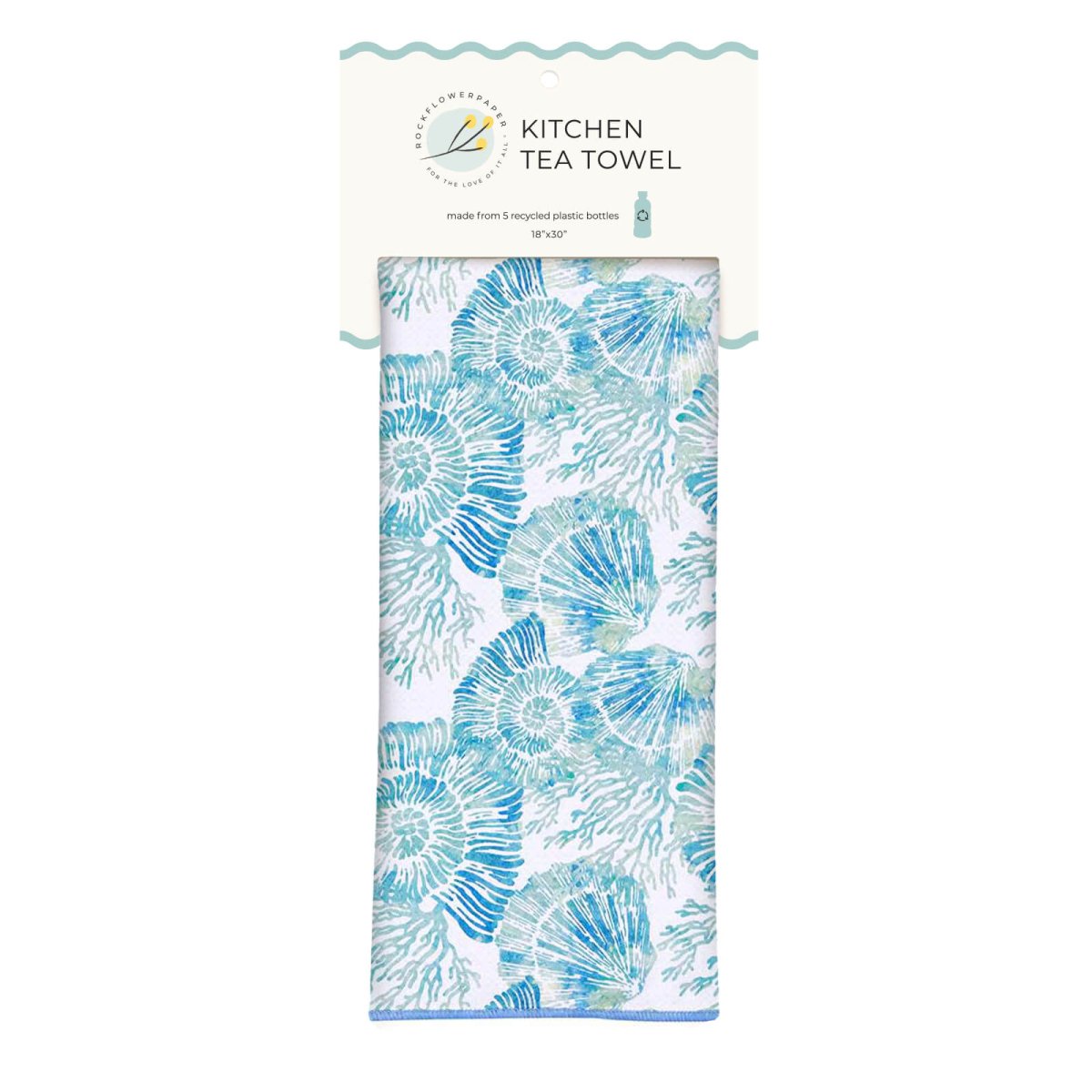 Nautilus Shells Eco Kitchen Tea Towel Tea Towel - Rockflowerpaper