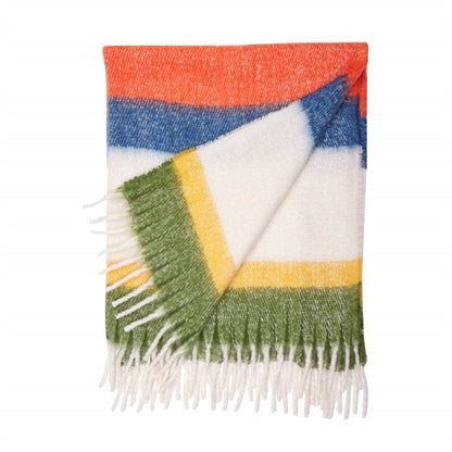 Navy Orange Cuddle Throw Throw Blanket - rockflowerpaper