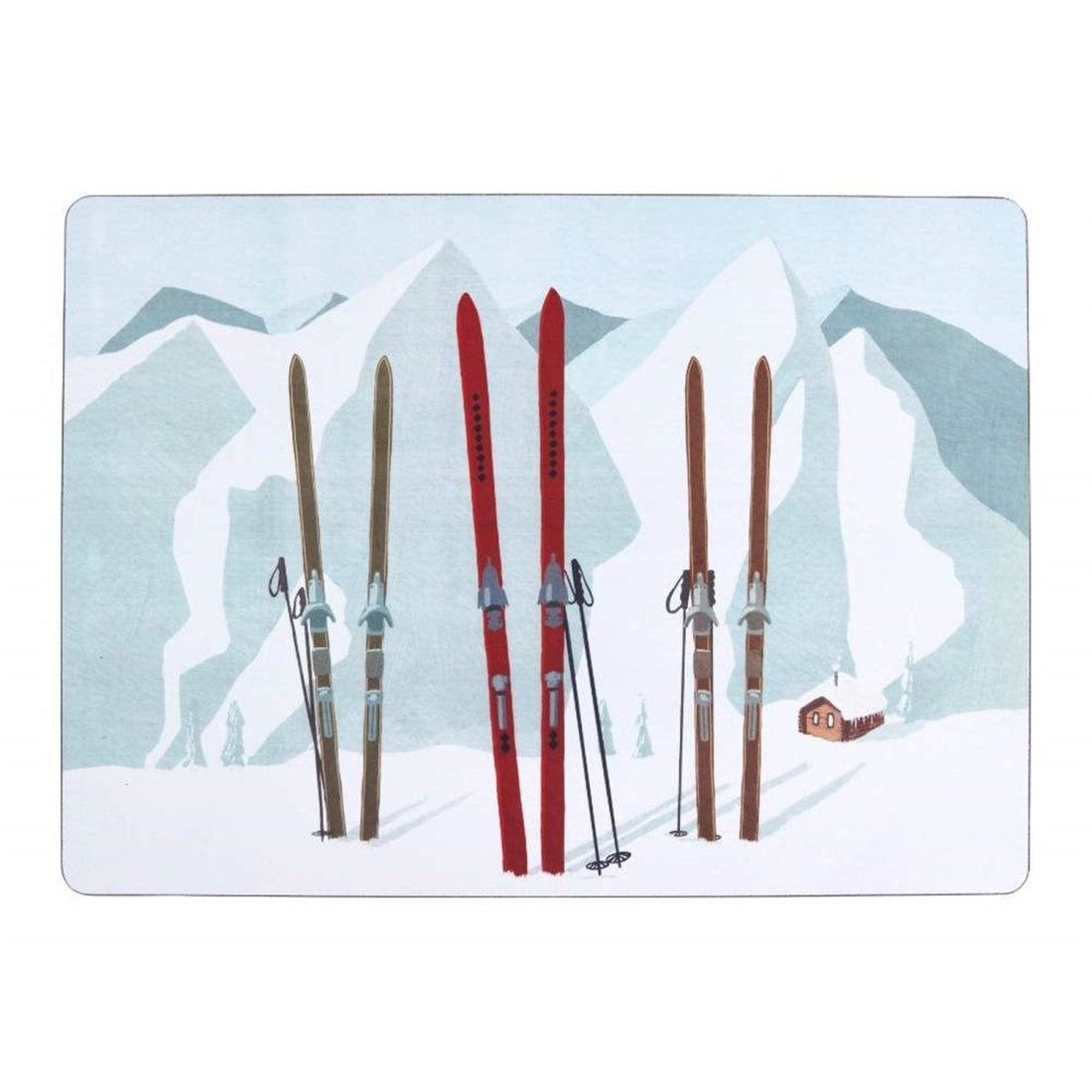 Nordic Ski Placemat Set 4 Placemat - rockflowerpaper