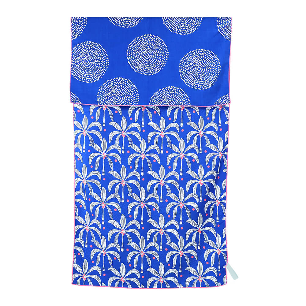 Palm Bunch Reversible Eco Beach Towel Beach Towel - Rockflowerpaper