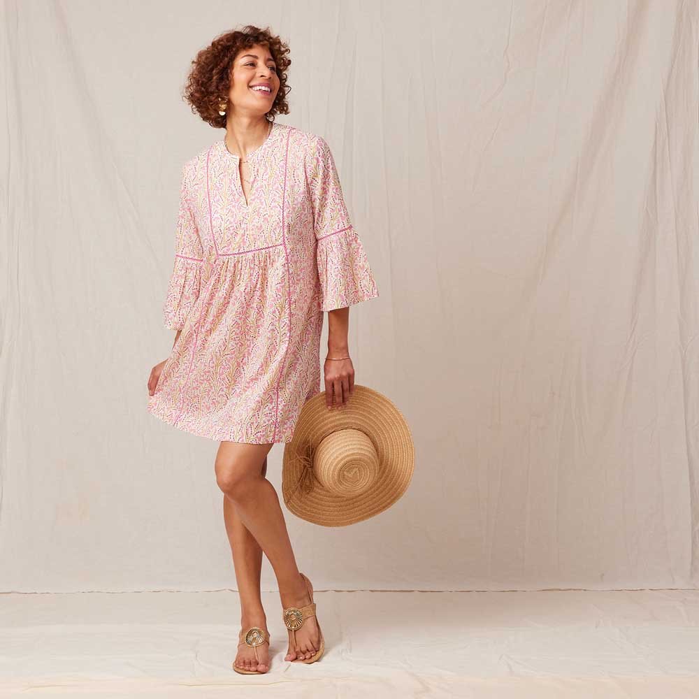 Petal Rose Pink Beach Dress Swim Cover Up - rockflowerpaper