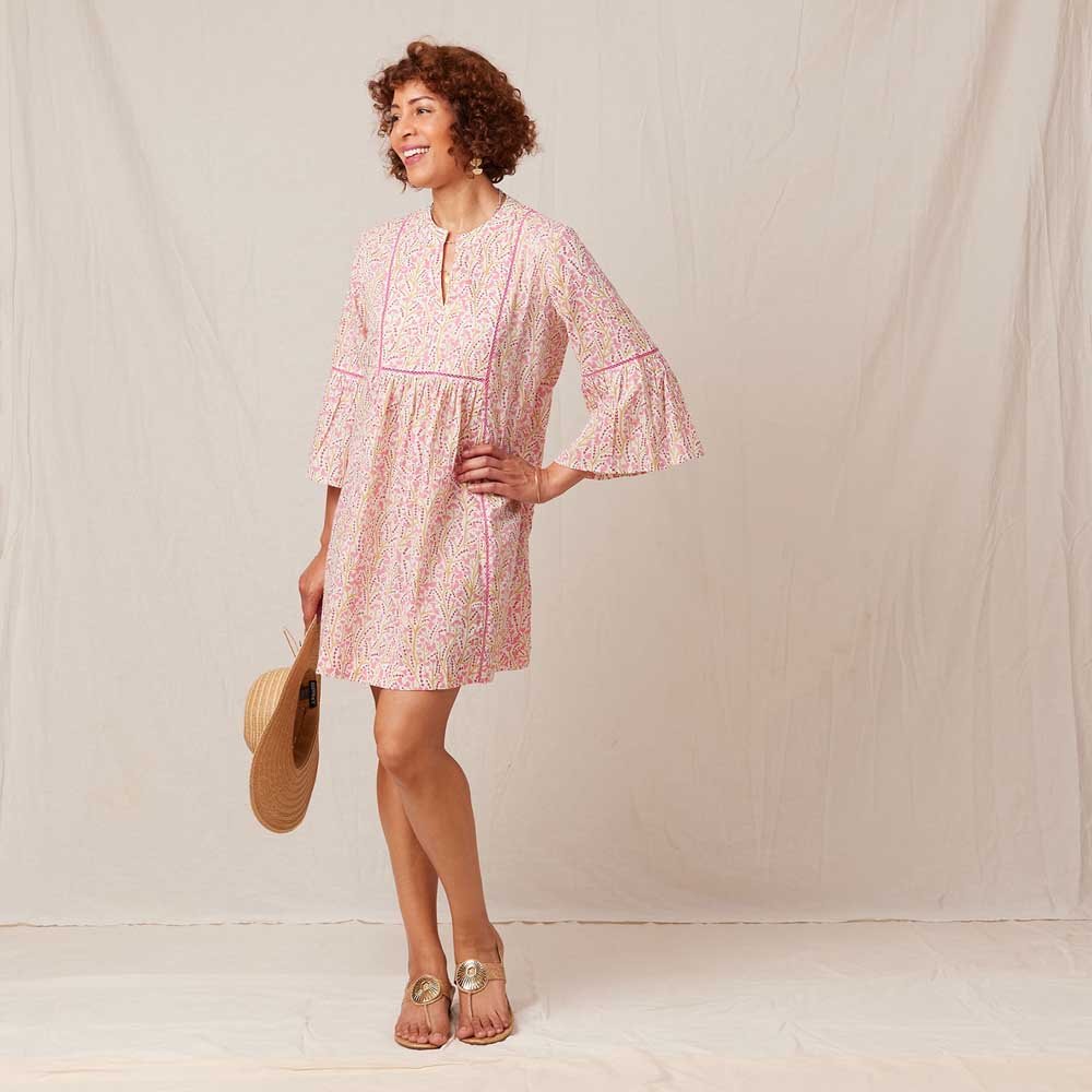 Petal Rose Pink Beach Dress Swim Cover Up - rockflowerpaper