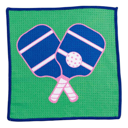 Pickleball blu Kitchen Dish Cloths (Set of 3) Reusable Dish Cloth - rockflowerpaper