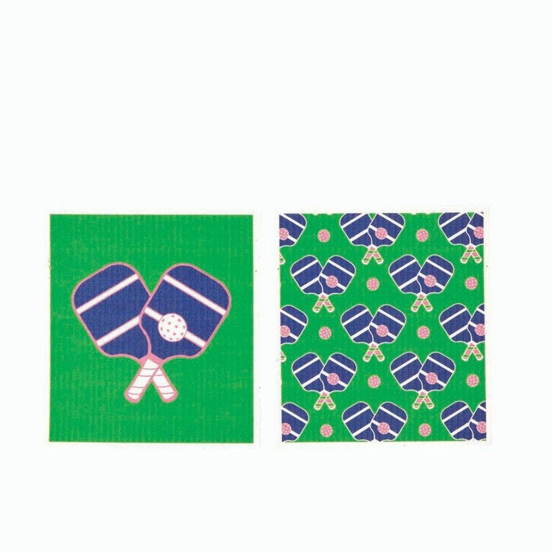 Pickleball Eco - Friendly blu Sponge Cloth - Set of 2 Eco Cloth - rockflowerpaper