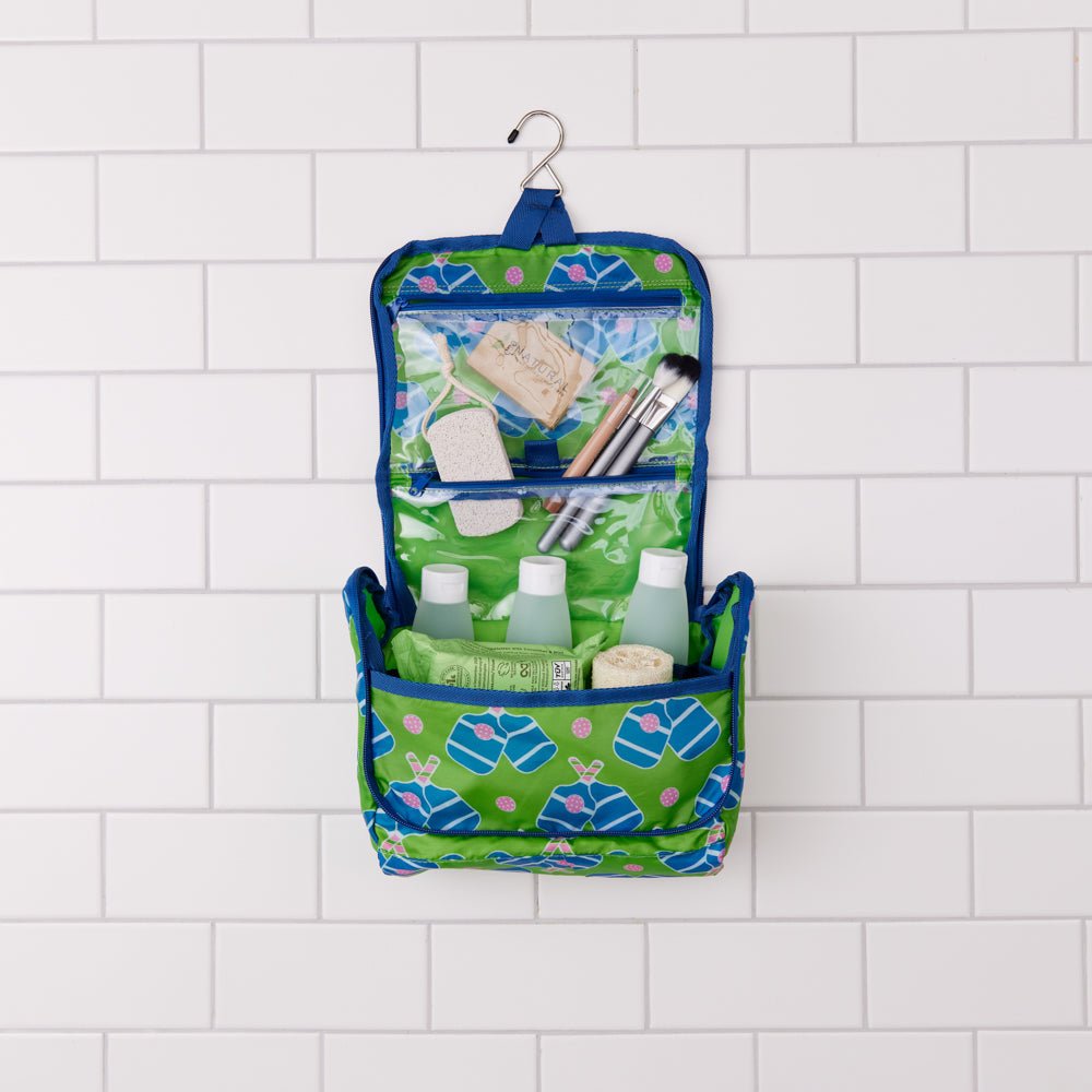 Pickleball Fun Hanging Toiletry Bag Hanging Toiletry Bag - rockflowerpaper