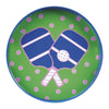 Pickleball Green 15 Inch Round Tray