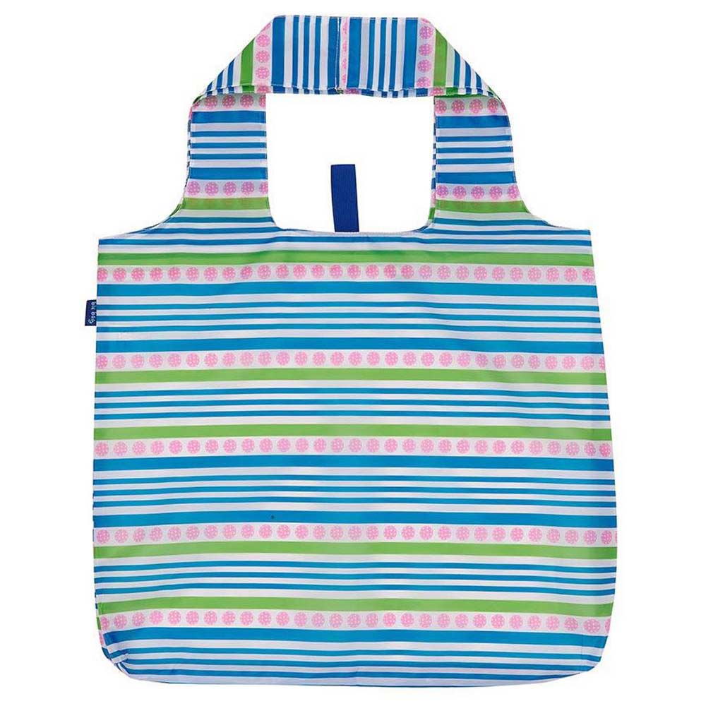 Pickleball Stripe blu Reusable Shopping Bag - Machine Washable Reusable Shopping Bag - rockflowerpaper